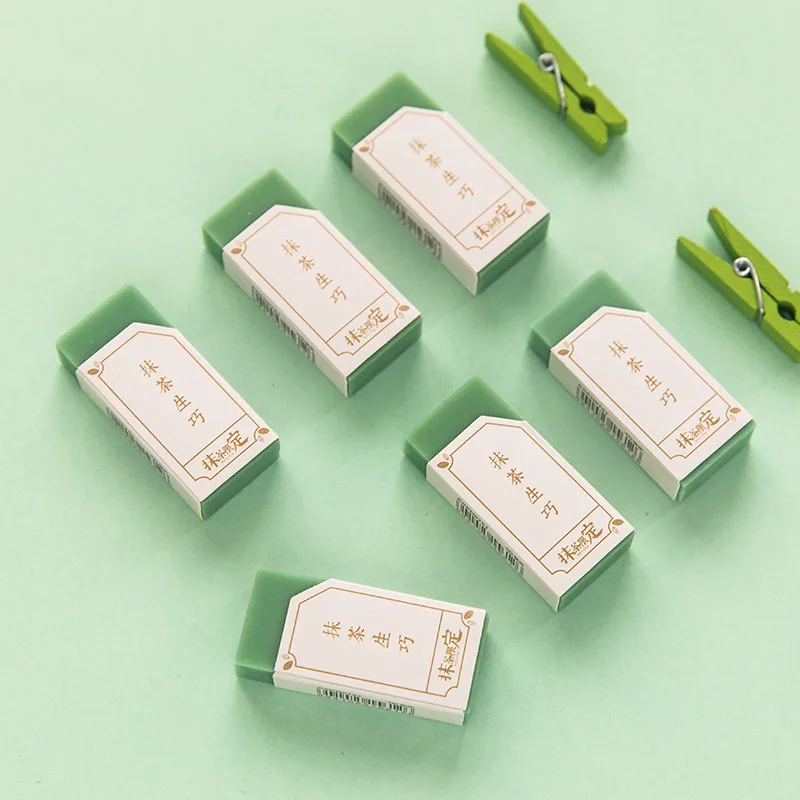 

Cute Eraser 1 pcs Solid Color Matcha Eraser Lovely Simple 4B Eraser Student Drawing Art Supplies School Office Supply