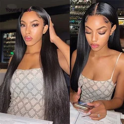 Human Natural Hair Woman Straight Human Hair  4x4 13x4 Lace Front Wigs Hd Transparent Lace Frontal Wigs For Women Hair 10 To 30