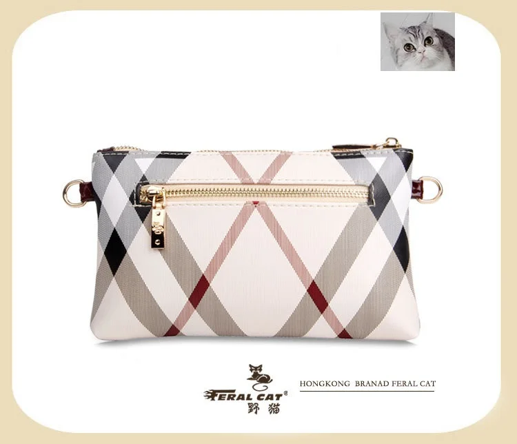 FERAL CAT 2020 New Simple Ladies Design High Quality Genuine Bags Clutch Wallet Fashion Dollar Price Long Purse Card Hol40