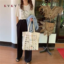 Модные женские сумки, брендовые новые мягкие холщовые сумки на молнии, женские сумки-мессенджеры с рисунком, классические сумки-тоут, сумки через плечо