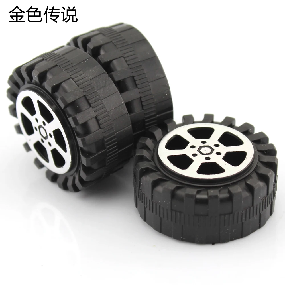 

2*42mm plastic wheel model yellow wheel diy fun diy handmade material accessories