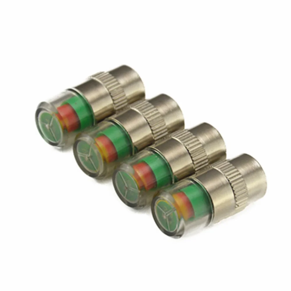Car Tyre Tire Pressure Monitor Indicator Valve Stem Cap Sensor Alert 4pcs Auto Air Pressure Alert Indicator Valve Stem Monitor car tire pressure monitor