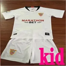 Детский комплект, 19, 20, SevilleES, футболка для футбола home Out third EVER BANEGA BEN YEDDER GEIS J. NAVAS CORREA MURIEL, футболка для футбола