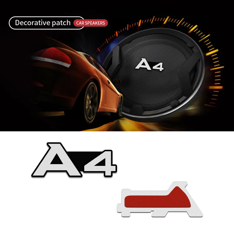 4 шт. Автомобильная декоративная 3D алюминиевая эмблема наклейка для Audi A4 b6 b8 b7 b9 b5