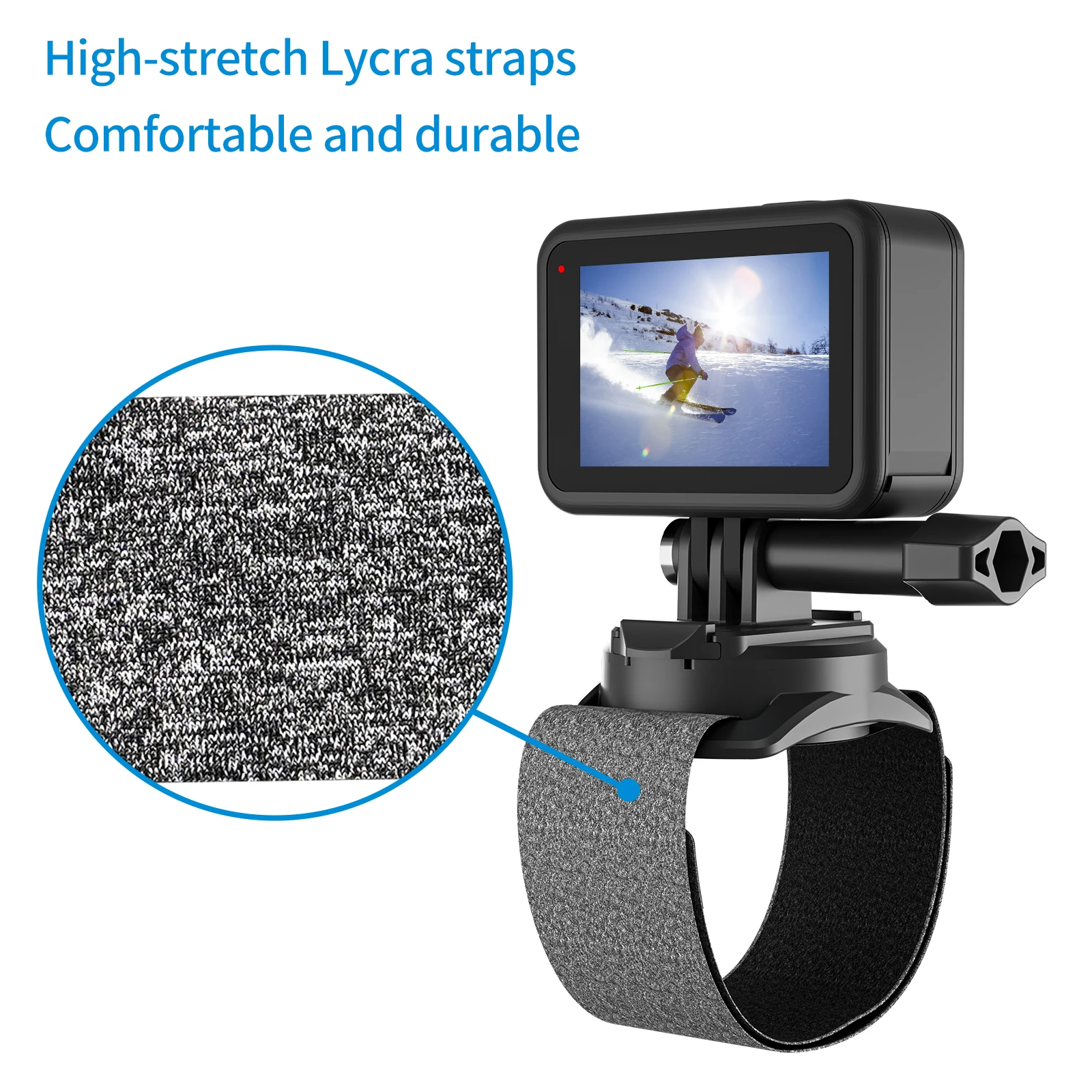 Dragonne rotative 360° pour GoPro Hero 13 12 11 10 9 8 7 Insta360 Osmo Action