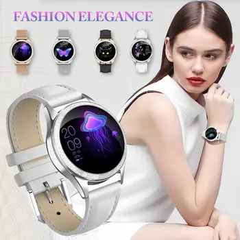 

KW20 Smart Watch 1.04 Inch Screen IP68 Waterproof Stainless Heart Rate Monitoring Physiological Reminder Women Fitness Bracelet