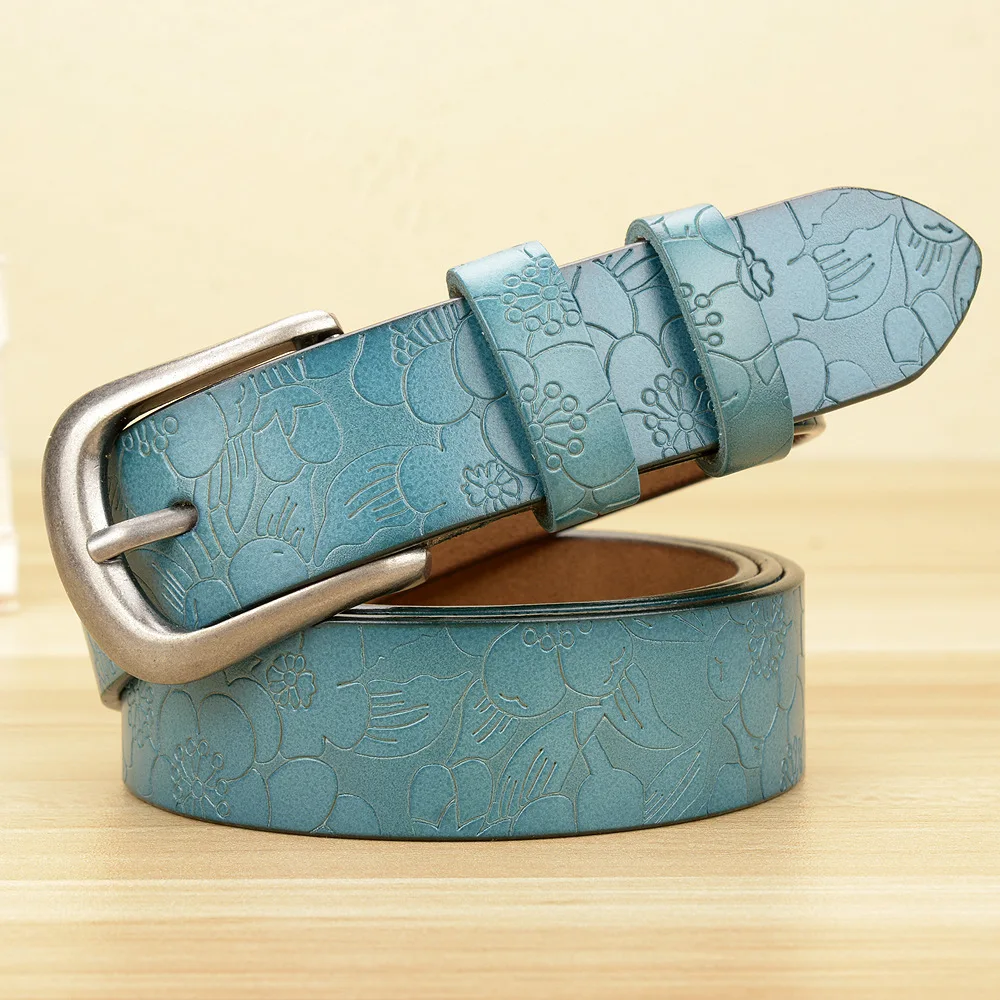 Genuine Leather Belts For Women Luxury Strap Female Fashion Classic Vintage Pin Buckle Men Belt Decoration Waist Belt