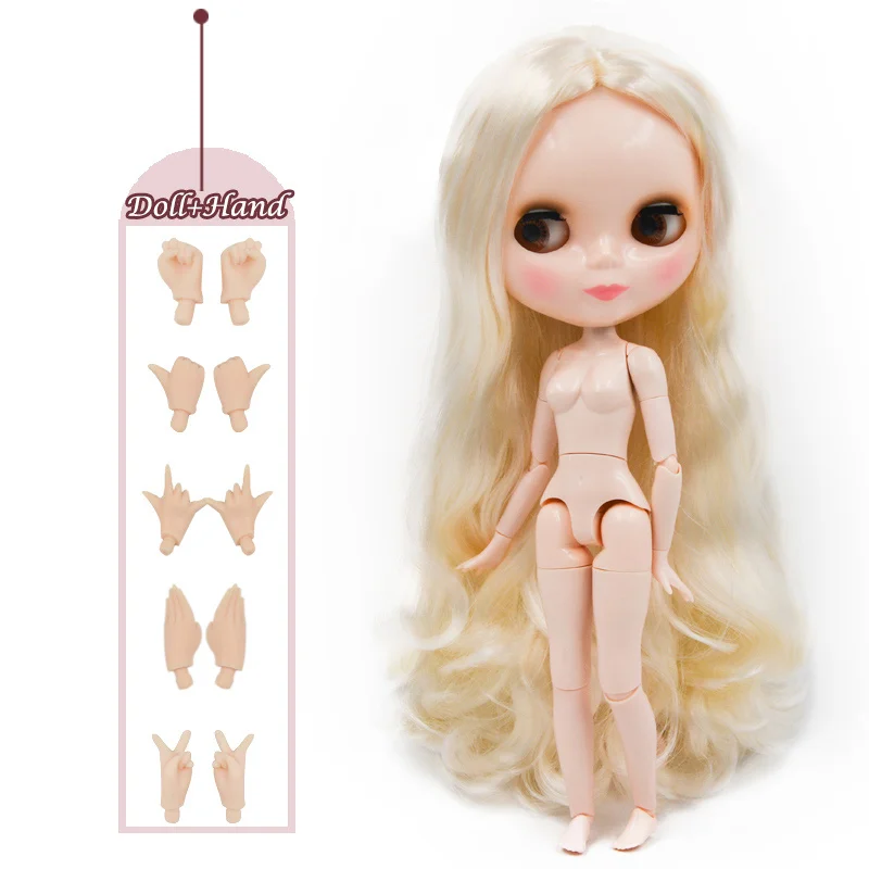 Neo Blyth кукла NBL на заказ блестящее лицо, 1/6 BJD шарнирная кукла Ob24 кукла Blyth для девочки, игрушки для детей NBL 01 - Цвет: HNBL24