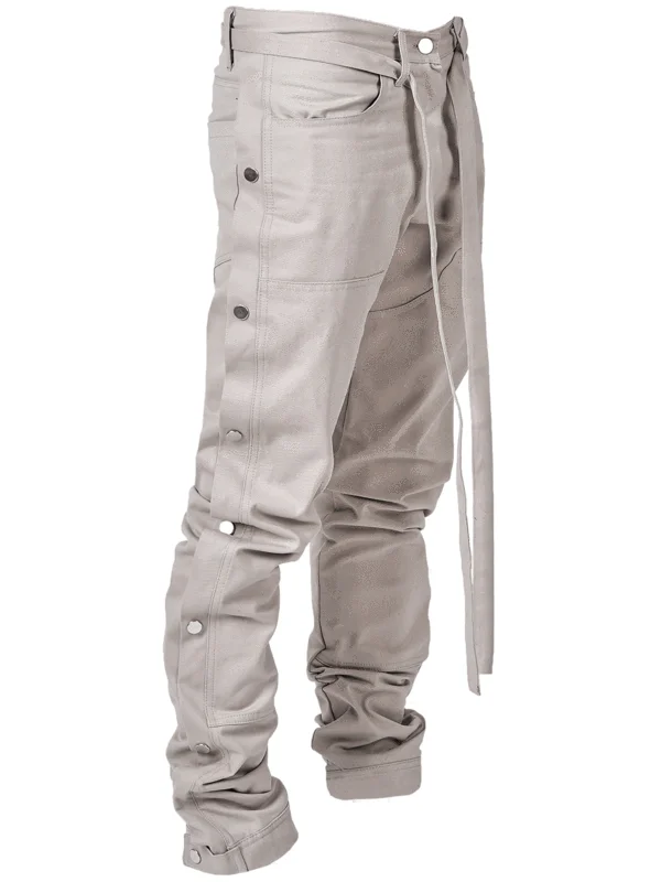 

2020 new Men's Korean version of the fashion trend breasted overalls Tether trim ropa deportiva mujer gym Men 964