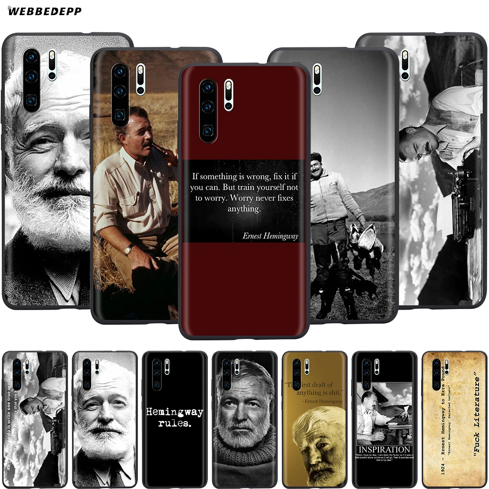 Webbedepp Hemingway чехол для Huawei Honor 6A 7A 7C 7X 8 8X 8C 9 9X 10 20 Lite Pro Note View | Мобильные телефоны и