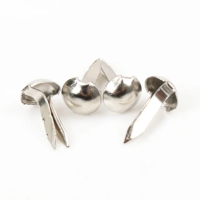 100pcs Mixed Multicolor Round Metal Studs Brads Embellishment Fastener Brads Metal Studs Crafts DIY and Spikes cp1114 