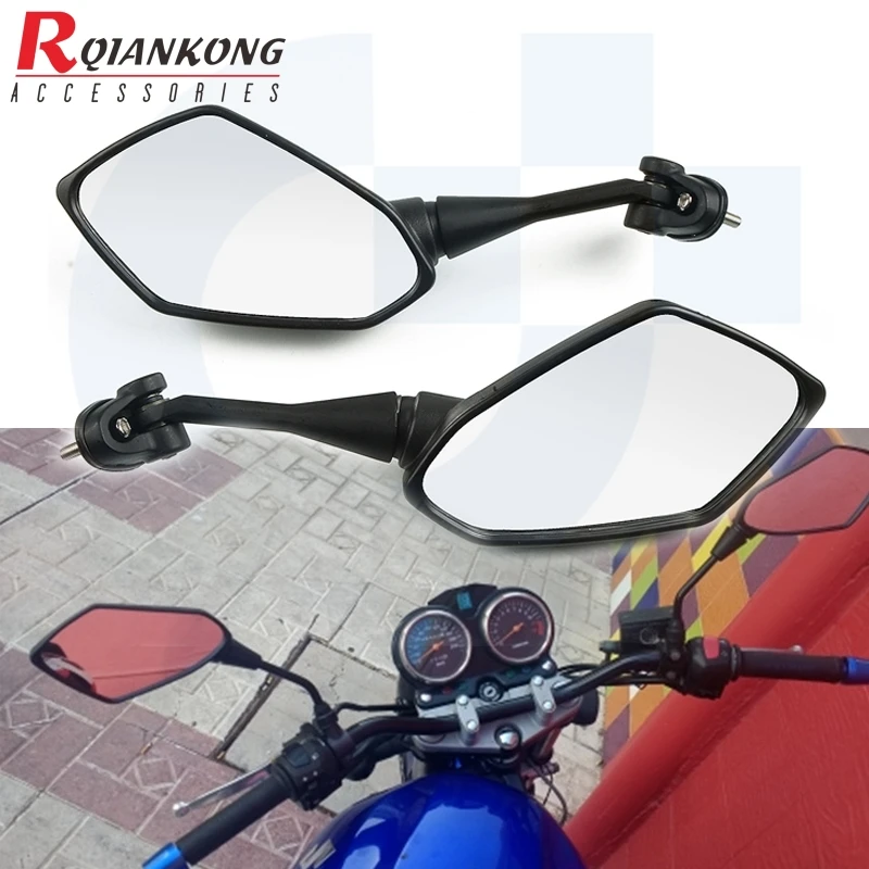 Universal Motorcycle Mirrors Adjustable Sportbike Rearview Mirror For
