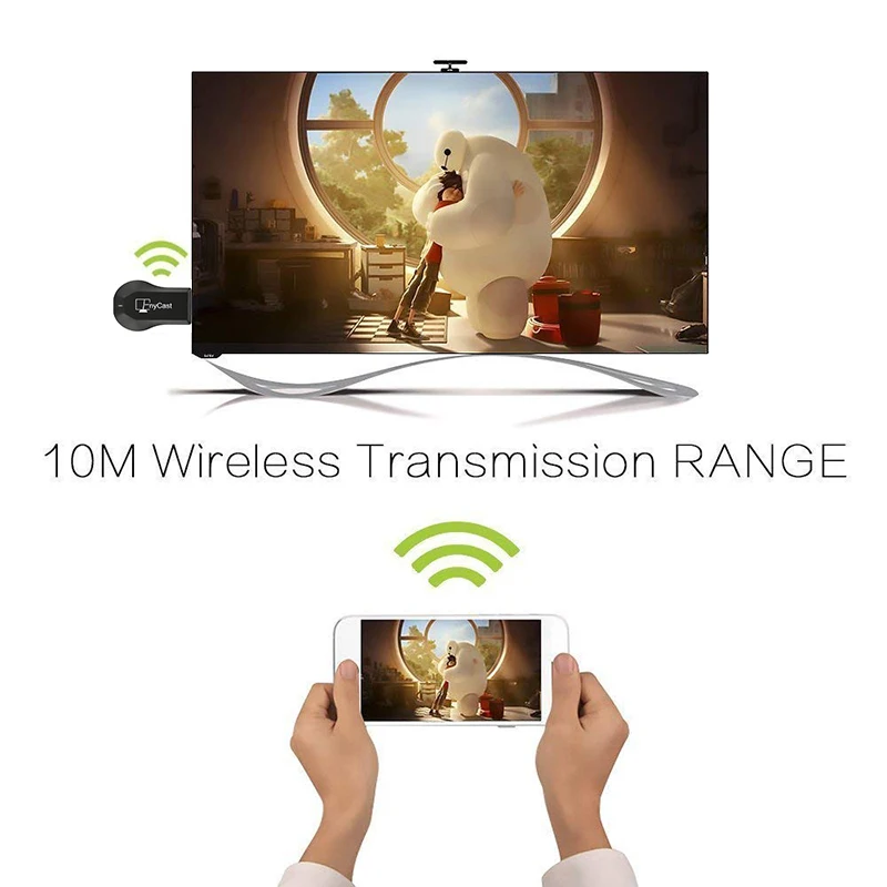 MX18 Plus 1080P HD Wireless WiFi HDMI Display Receiver TV Projection Video Transmission Fits For Netflix Google Youtub