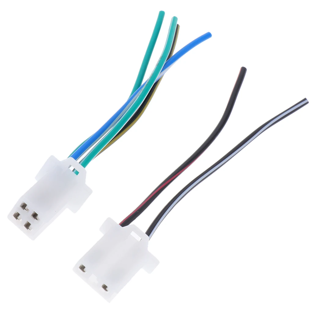 Igniter Connection Cable Assembly Motorcycle Engine Parts 2pcs Ignition Wires with Two-hole and Four-hole for CG125