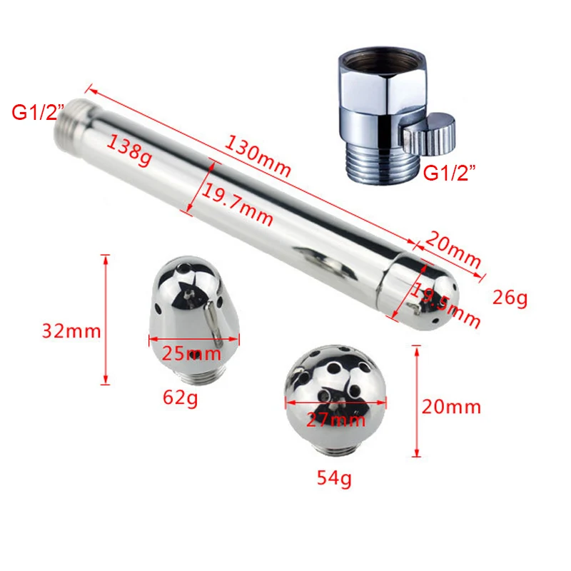 Modun анальный кран шланг Анальная очистка заглушка чистая попка шайба биде Смеситель кран головка анальный мини туалет спрей пистолет для очистки ануса штекер - Цвет: A16