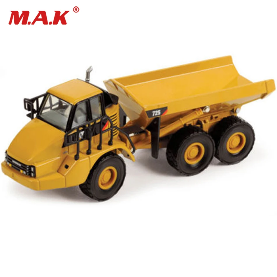 Caterpillar 725 шарнирный Грузовые автомобили DM 85073 1/50 литья под давлением конструкции самосвал с шарнирно-сочлененной рамой модель из АБС-пластика
