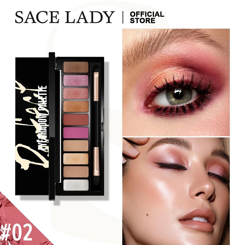 SACE LADY матовые тени для век Палитра Макияж мерцающие макияж длительная