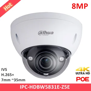 

Dahua H.265+ POE 8mp IP Camera IPC-HDBW5831E-Z5E WDR 4k Network Camera 7mm-35mm 5X zoom lens IR 100 Meters Support SD Card