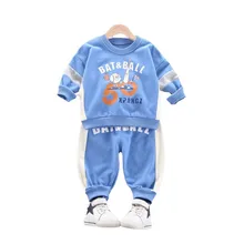 Vêtements de printemps décontractés pour bébés garçons et filles, t shirt et pantalon, dessin animé, vêtements de sport pour nourrissons, nouvelle collection, 2 pièces/ensembles 