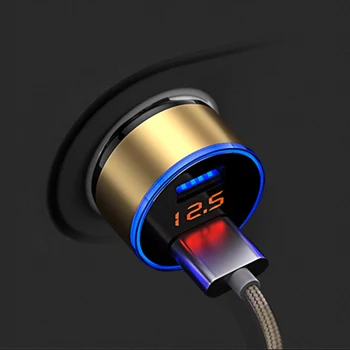 

3.1A Mini USB Car Charger For Mobile Phone Tablet GPS Fast Charger Car-Charger Dual USB Car Phone Charger Adapter in Car