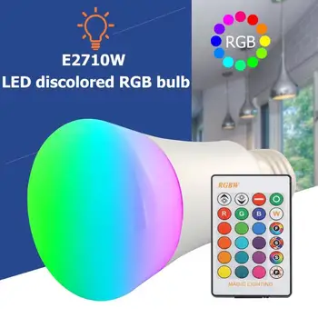 

E27 10/5/3W RGB LED Remote Bulb Color Changing RGB Magic Lamp Changeable CW WW Color Dimmable Home Light 2019