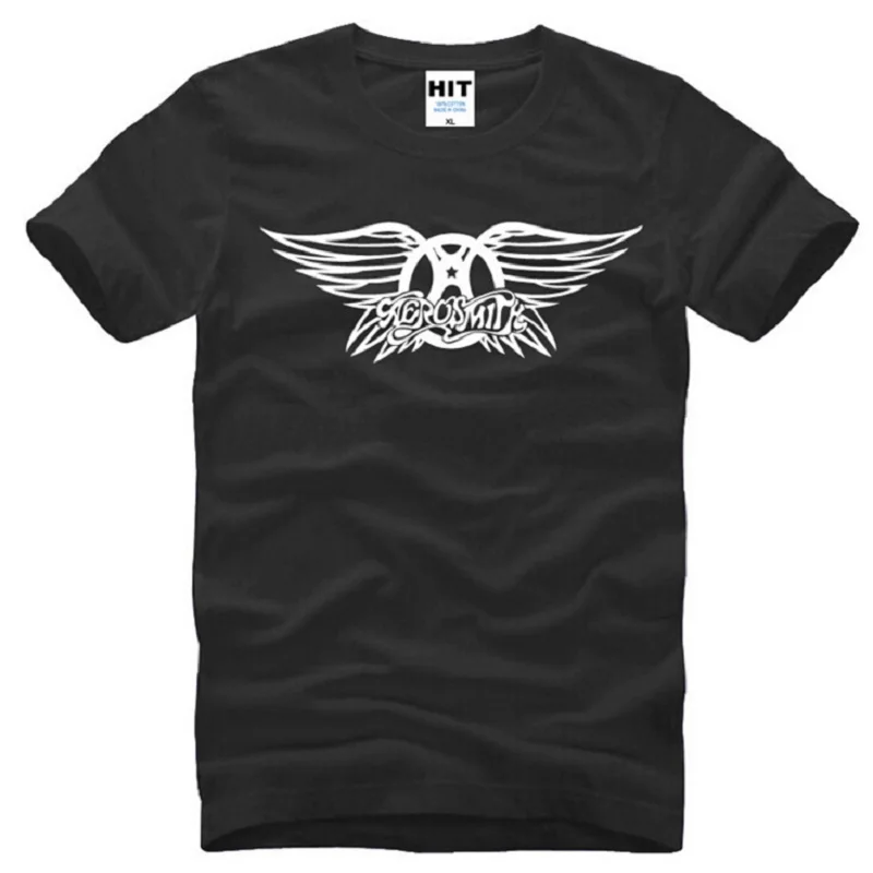 Футболка AEROSMITH мужская с надписью DREAM ON CAT Rock модная тенниска коротким рукавом и