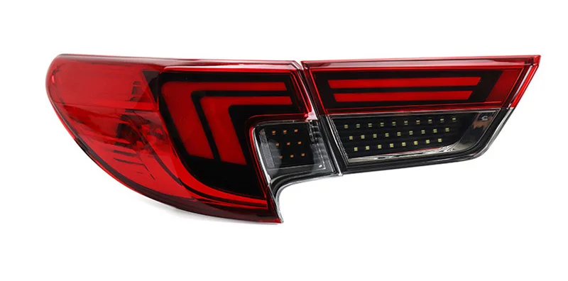 Автомобильный светодиодный задний светильник, задний светильник для Toyota Mark X 2013-, задний противотуманный фонарь+ тормозной светильник+ лампа заднего хода+ сигнальный светильник поворота - Цвет: red