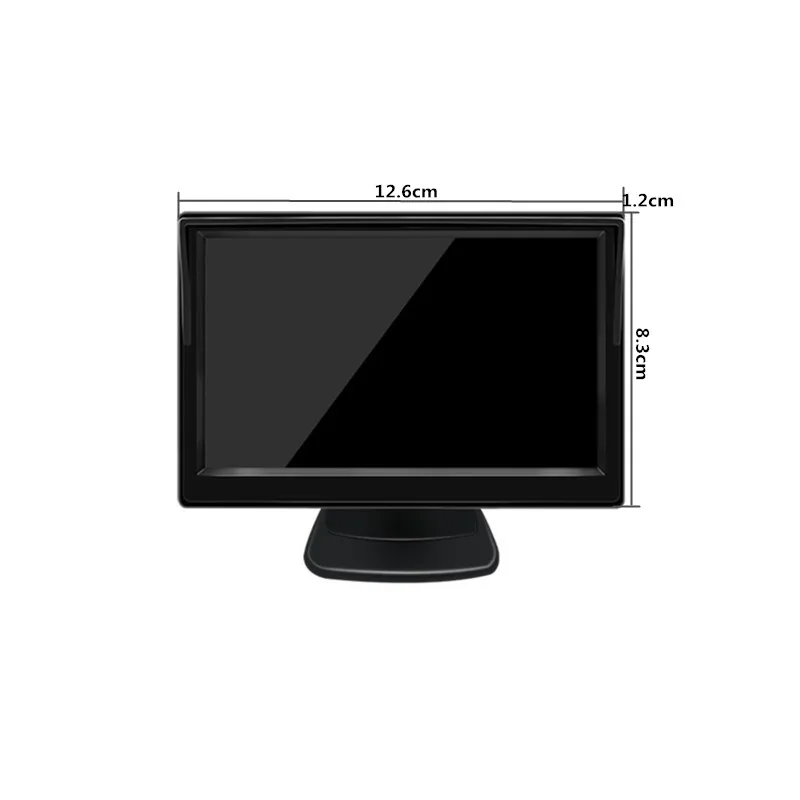 5 дюймов TFT lcd HD экран автомобильный монитор Парковка заднего вида монитор+ 4LED цветной задний вид автомобиля резервная камера
