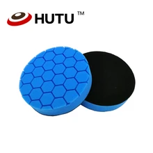 Шестигранная Полировочная Подушка 5 дюймов 125 мм Европейская губчатая пена для двойного действия& RO car полишер синий светильник для резки Pa