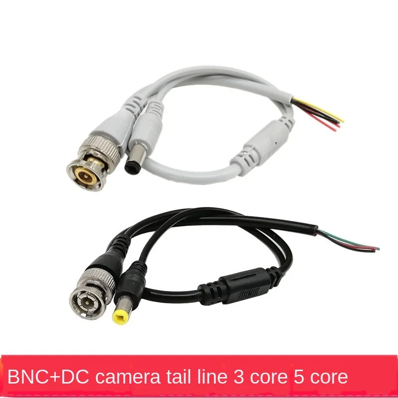 Bnc + dc Cable de conexión Q9 línea con Dc hombre de línea macho Bnc macho Dc Cámara Bnc gris-Línea de núcleo