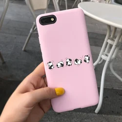 Colorful Soft Silicone Painted Phone Case for Y5 2018 (Silver)