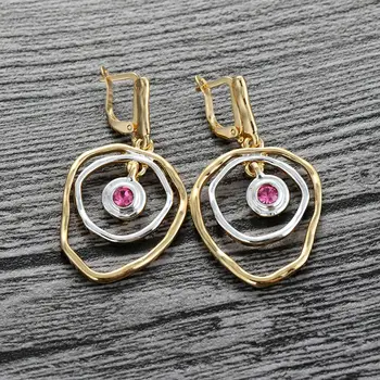 

Viennois Dangle Earrings For Women in Exclusive Lrregular Design Multicolor Female Metallic Party Nigerian Jewelry 2020