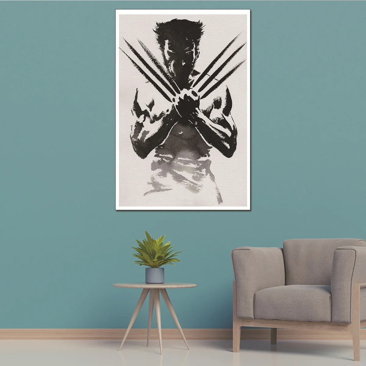 

Amazon Wolverine Movie Art Modern Home Wall Oil Painting Decoration