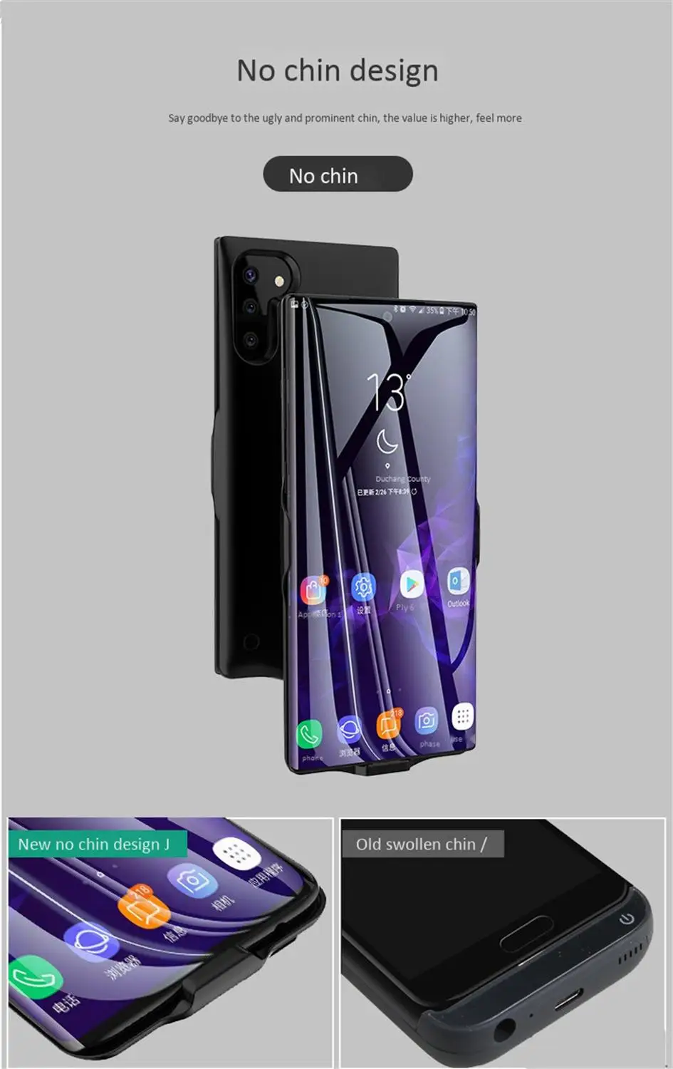 6800 мАч Чехлы для аккумуляторов для samsung Galaxy Note 10 Plus ультра тонкие Чехлы для портативного зарядного устройства для samsung Note 10 power Case