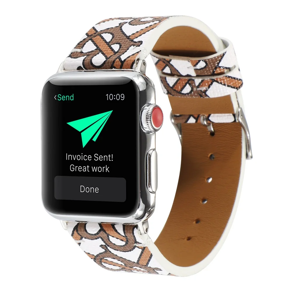 Ремешок из натуральной кожи для Apple Watch band 4 3 iwatch 42 мм 38 мм 44 мм 40 мм pulseira correa браслет умные часы аксессуары петля