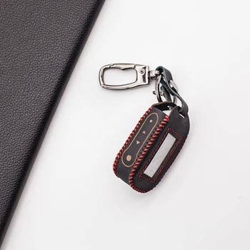 

B92 Exquisite Genuine Leather Key Case for Starline B92/B64/B62/B94 Two-Way Car Alarm LCD Remote Fob Cover