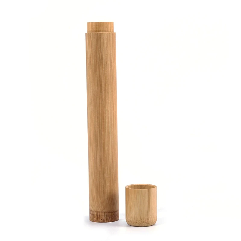 

Bamboo Toothbrush Novelty Wooden Teeth Brush soft-bristle Bamboo Fibre Wooden Handle Bamboo Tube Charcoal Set