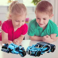 Сборная Инженерная модель автомобиля Горячая безопасность расширяющееся мышление простота 3D Строительные блоки пластиковая игрушка для детей подарок