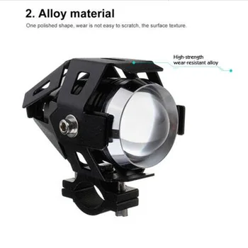 

125W LED Lights 3000LM Motorcycle Bicycle Headlights Fog lamps Replacement