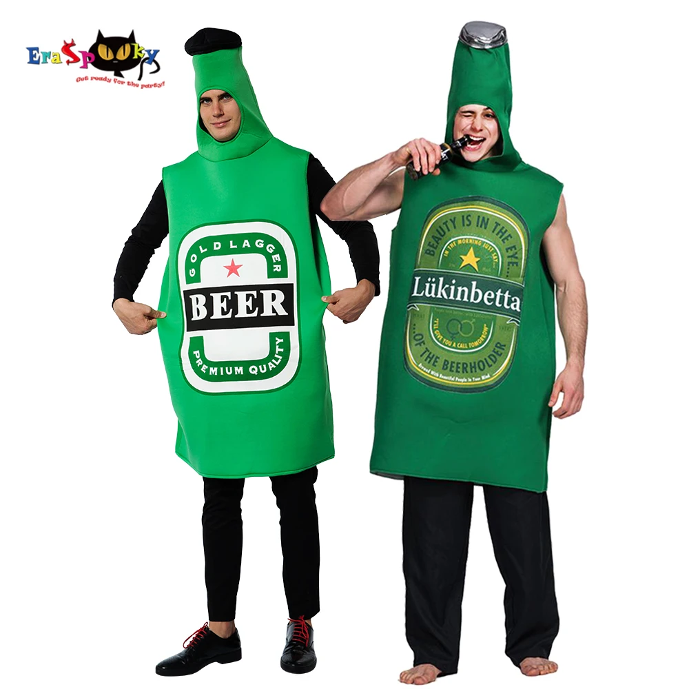 

Funny Green Beer Bottle Onesie Jumpsuit Oktoberfest Costume Bavarian German Beer Man Festival Cosplay Carnival Group Outfits
