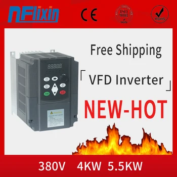 

Promotion for 4KW 5.5KW 380V AC Frequency Inverter 400HZ VFD VARIABLE FREQUENCY DRIVE WITH Potentiometer Knob AC Inverter
