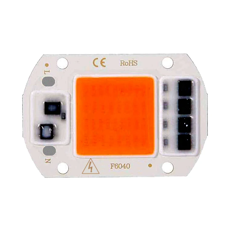 50W 220V 5/Упаковка из 10 шт. 20 Вт, 30 Вт, 50 Вт полный спектр светодиодный COB Чип завода светать светильник интегрированный Smart IC драйвер светильник 110/220V - Испускаемый цвет: 50W 220V