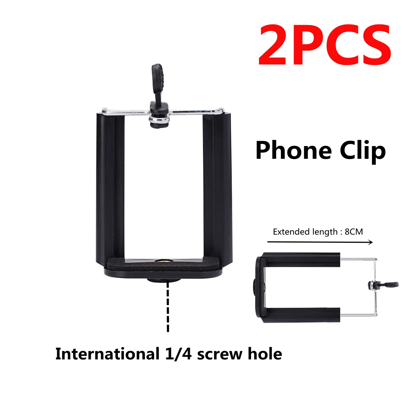 Dodoup 2PCS Universal Bracket Phone Clip Stand Mount Cell Holder Tripod Connector Anti-Skid | Мобильные телефоны и