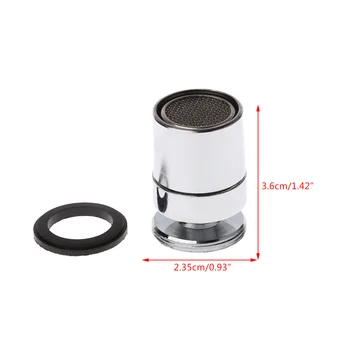 

New Chromed 24mm Brass Adjustable Swivel Water Saving Tap Nozzle Spout Aerator M24 Male
