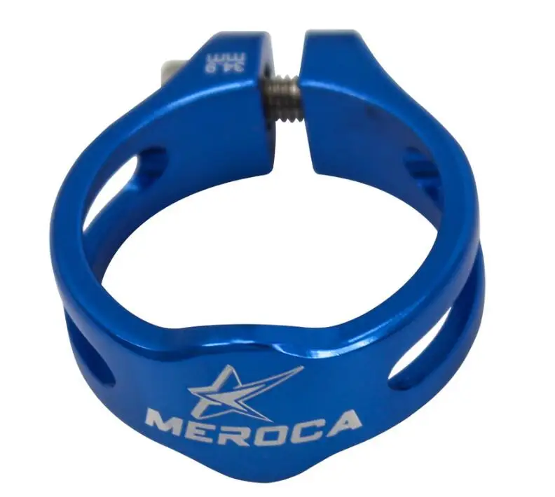 MEROCA Ultralight Locked Bicycle Seatpost Clamps For 31.6mm Seat Tube Mountain Bike Aluminum Alloy Clip 34.9mm