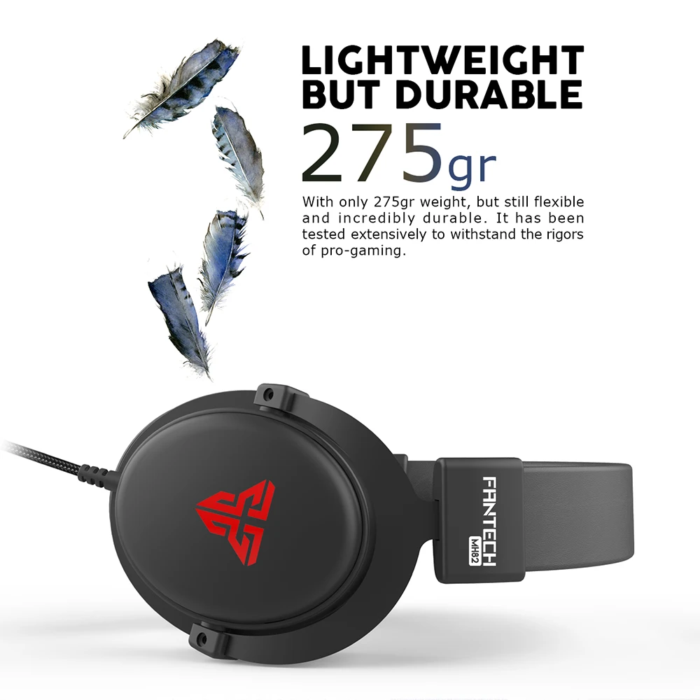 Игровые наушники FANTECH MH82 с разъемом 3 5 мм проводные ПК стерео гарнитурой