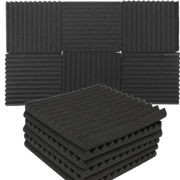 

24PCS Triangular Groove Acoustic Foam Soundproofing Foam Absorbing Sponge Sound Acoustic For Office Studio Acoustic Panels