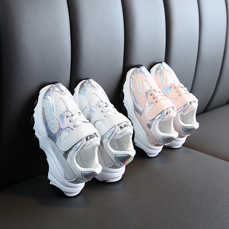 Children Casual Shoes Soft Kids Sneaker Running Shoes For Boys Breathable Girl Sport Shoes Spring Non-Slip SSW017