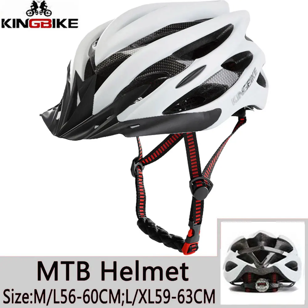 629-White KINGBIKE шлем MTB женский шоссейный велосипед велосипедный шлем ультралайт в-молд с козырьком Открытый Катание по горам Safty Helm розовый - Цвет: 629-White