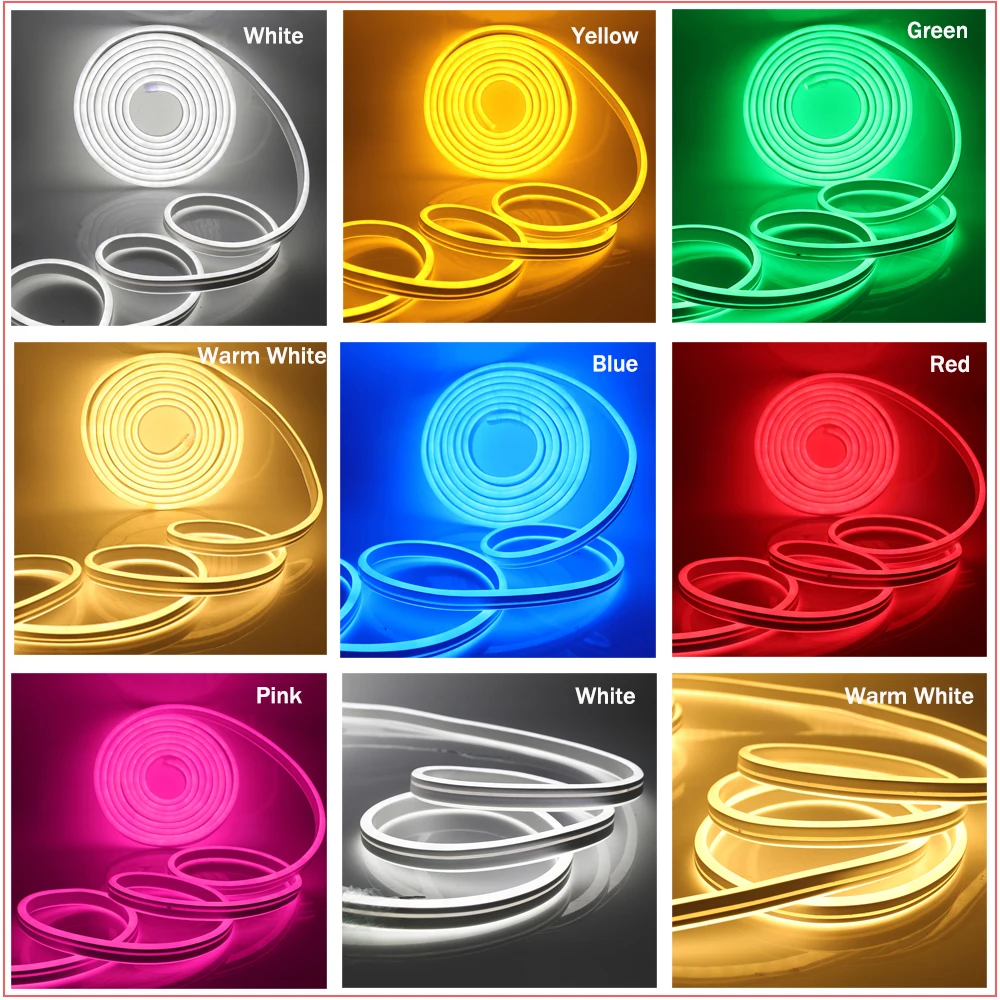 Neon Licht Streifen 220V Wasserdicht Außen Beleuchtung Weiß/Warmweiß 2835  120LEDs/m Neon Zeichen Band band Flexible LED Streifen 1-25m - AliExpress